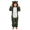 thumbnail image 7 of MKOSPLRT Fleece Onesie Pajamas for Girls One Piece Fuzzy Sherpa Zipper Hooded Romper Sleepwear Winter Warm Pajama Jumpsuit 4-14 Years, 7 of 7