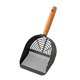 thumbnail image 1 of Cat Litter Kitten Waste Lifter Herramientas de limpieza de mascotas Manejo de madera Portable Gatintería Scooper Mesh Scooper para cachorro Rayas largas, 1 of 8