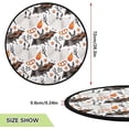 thumbnail image 2 of Coolnut Halloween Bat Spooky Christmas Tree Mats Waterproof Tree Skirt, Watercolor Xmas Tree Stand Tray Mat Floor Protector Pad for Holiday Party Decoration, 28.3", 2 of 6