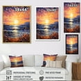 thumbnail image 4 of Designart "Beach Sunkissed Sands Painting IV" Nautical & Beach Floater Framed Canvas Print, 4 of 7