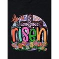 thumbnail image 4 of Easter Cross And Eggs Graphic Fashion Sports Tee, Round Neck Workout Short Sleeves Tops, Women's Activewear, 4 of 7
