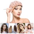 thumbnail image 6 of Topekada 2 Pack Satin Bonnet Silk Bonnet for Sleeping, Double Layer Adjustable Satin Bonnet for Natural and Curly Hair Silk Cap Hair Bonnet for Women Girls(Pink+Black), 6 of 7