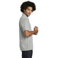 thumbnail image 2 of Sport-Tek  PosiCharge  Tri-Blend Wicking Polo. ST405 - XS Light Grey Heather, 2 of 2