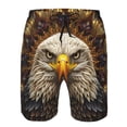 thumbnail image 3 of Balery Vintage Pattern Bald Eagle Traje de Baño Estilo Hawaiano para Hombre, Shorts de Secado Rápido con Bolsillos-X-Large, 3 of 6