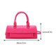 thumbnail image 3 of Bolso de mensajero informal para mujer, bolso de mano de PU de gran capacidad, monederos sólidos (rojo rosa), 3 of 3