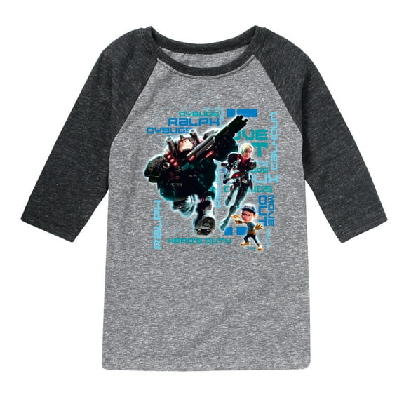 Disney Wreck It Ralph - Hero's Duty - Move Out - Toddler & Youth Raglan Graphic T-Shirt