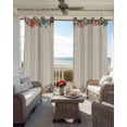 thumbnail image 3 of Colorful Roses Floral Blackout Curtains for Bedroom - 84 Inch Long Light Blocking 2 Panels Set, Farmhouse Spring Flowers Vintage Thermal Insulated Living Room Drapes Grommet Window Curtains 52"x84", 3 of 8