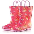 thumbnail image 5 of Nickelodeon Paw Patrol Pink Girls Character Printed Waterproof Easy-On Handles PVC Rain Boots - Size 8 Toddler, 5 of 7