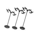 thumbnail image 2 of ziyahi 3x Iron T Bar Earring Necklace Jewelry Display Stand Rack Black-Wave, 2 of 9