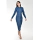 thumbnail image 5 of Vestido midi de mezclilla Roman Fashion /Juvenil, 14603 (Azul medio) azul CH, 5 of 5