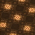 thumbnail image 1 of Ahgly Company Indoor Square Patterned Mahogany Brown Area Rugs, 8' Square, 1 of 6