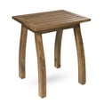 thumbnail image 3 of GDF Studio Pearl Outdoor 2 Seater Acacia Wood Chat Set with Cushions, Teak and Cream, 3 of 8