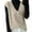 Beige, variant on Women's Knit Vest Deep V Neck Loose Fitting Sleeveless Pullover Sweater Cardigan For Casual Wear