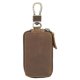 thumbnail image 2 of Car Key Holder Case Doble cremallera Llavero Cartera con dos ganchos Llavero Protección de piel Portátil para tarjetas de crédito Monedas Salvador titular de la clave, 2 of 9