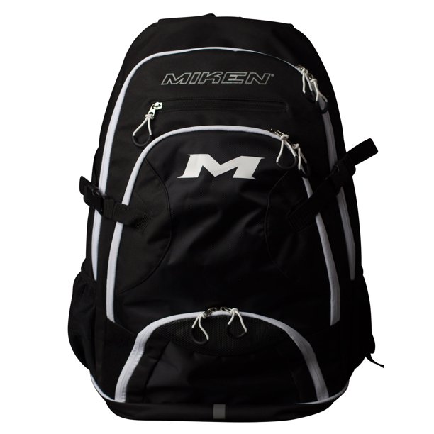 Miken Players Slowpitch Softball Backpack (Black/White)