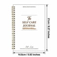 thumbnail image 3 of Daily Self Care Journal Reflection Notebook for Mental Health Wellness Planner and Gratitude Tracker Spiral Bound Hardcover Journal with Mood and Meal Log White, 3 of 6