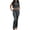 Dark Grey, variant on Lounge Sets for Women 2 Piece Foldover Yoga Flare Leggings Pants Crop Tops Casual Outfits Matching Tracksuit Set