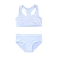 thumbnail image 6 of LYMAYTER Girls Youth Girls Soft Seamless Bra Panty Set Breathable Lightweight Sports Training Outfit, 6 of 7
