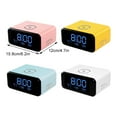 thumbnail image 3 of Unatoiry Réveil Numérique avec Haut-Parleur Bluetooth Affichage HD LED pour Heure Précise 15W Charge Sans Fil Blanc Trois-en-un, 3 of 6