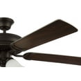 thumbnail image 3 of DCF52ESP5C3W Craftmade Lighting Decorator's Choice - 5 Blade Ceiling Fan with Light Kit-16.57 Inches Tall and 52 Inches Wide-Espresso Finish, 3 of 15