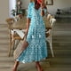 thumbnail image 2 of Vestido Corto de Verano de Moda con Cuello en V Vestido de Manga Corta Impreso, Vestido Casual Floral para Primavera Y Verano Diario, Fiesta Y Fecha, 2 of 8