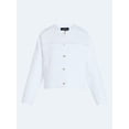 thumbnail image 4 of Scoop Women's Cotton Eyelet Jacket with Puff Sleeves, Sizes XS-XXL, 4 of 6