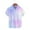 Purple, variant on Zylanna Men's Turndown Collar Shirts, Button Down Gradient Color Breathable Summer Short Sleeve Casual Trouses for Men Blue Size 3XL