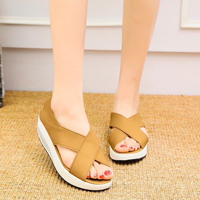 Verano Color sólido Suave antideslizante Mujer Cuña Columpio Zapato Mujer Zapato Flip Flop Wmkox8yii shjk2041