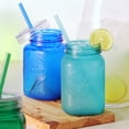 Cupture Acrylic Mason Jar Tumbler Mugs with Lids & Straws 20 oz, 6
