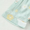 thumbnail image 7 of Coming Home Outfit Girl Toddler Tracksuit Short Sleeve Indoor Cotton Comfort Summer Cartoon Pattern Suit New Born Clothes Baby Girl Light Green 2 Years-3 Years, 7 of 7