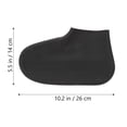 thumbnail image 2 of CRAFTHROU 1 Pair Silicone Rain Boot Covers Protect from Slush for Plane Rides Black, 2 of 7