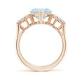 thumbnail image 2 of ANGARA Natural Heart-Shaped 1.8 ct Aquamarine Engagement Ring with Diamonds in 14K Rose Gold for Women (Size-9mm) | March Birthstone, Anniversary, Jewelry Gift for Women | Natural Aquamarine Ring, 2 of 10