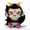 Black-haired Feifeili, variant on Horned Demon Girl Stuffed Plush Doll, Colorful Fantasy Character Plush Toy, Soft Collectible Gift for Teens & Cartoon Fans