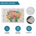 thumbnail image 6 of Spring Floral Placemats Set of 12, Watercolor Lavender Daisy Butterflies Linen Placemats for Dining Table, Place Mats for Kitchen Tabletop, Waterproof Wipeable Dining Table Mats Set, 6 of 9