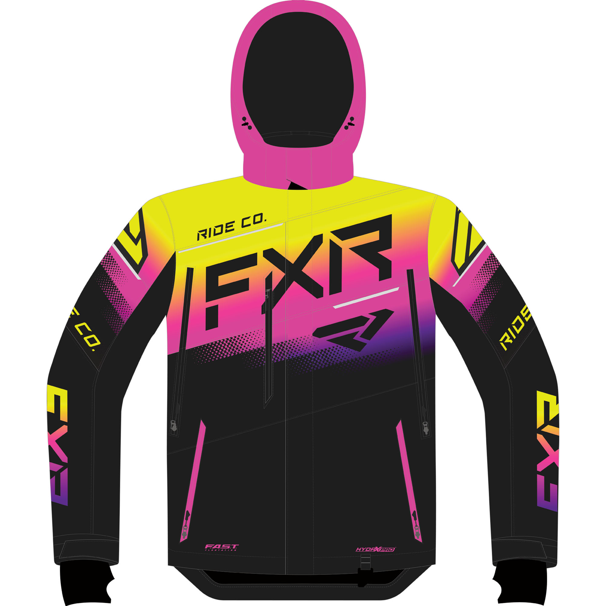 Fxr Black Neon Fusion Womens Boost Fx Jacket Thermal Insulation Lining Warm 12 2224 1065 12 Walmart Com