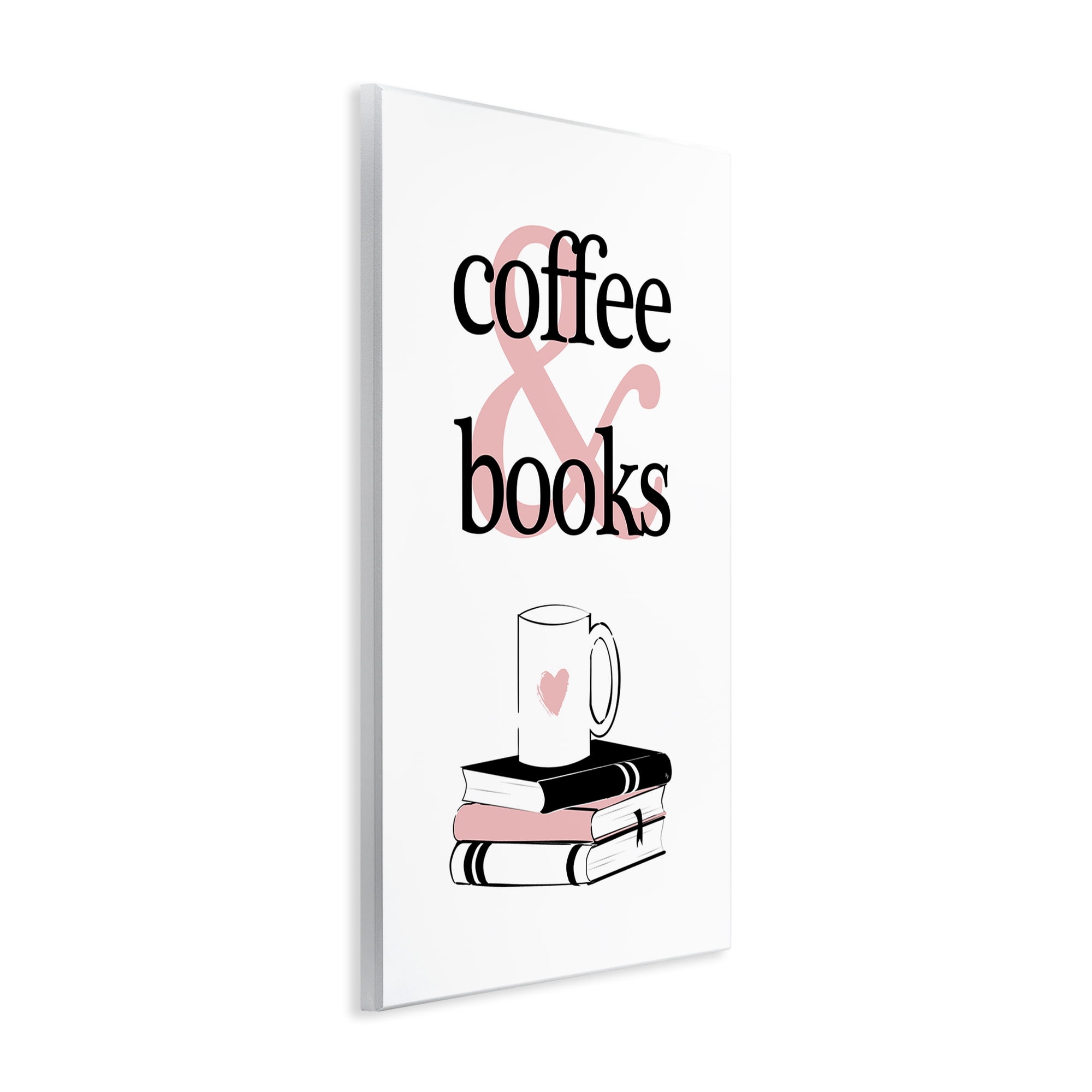 Stupell Industries Coffee & Books Phrase Typography Painting Unframed Art Print Wall Art, 13 x 19