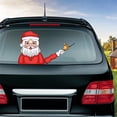 thumbnail image 2 of Sidaley Etiqueta engomada del limpiaparabrisas de la ventana trasera del coche de Papá Noel estilo de coche de Navidad divertido brazo que agita las Automoción decorativa y accesorios No.13 Sidaley VI1434-13B, 2 of 6