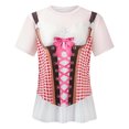 thumbnail image 4 of Bobifish Girls T-Shirts Oktoberfest Print Crew Neck Short Sleeve Tees Event Casual Wear Tee Shirts, 4 of 4