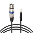 thumbnail image 1 of XLR 3pin Female to 3.5mm TRS Male Cable Audio Adapter Microphone Cable, 1 of 3