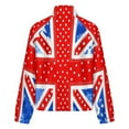 thumbnail image 6 of Jackets for Women Winter Coat Jackets Flannel Stand Collar Jacket(British Flag with Patterned Quilt Design,Size:S-4XL), 6 of 7
