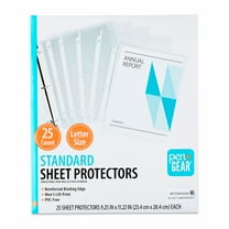 Pen+Gear Standard Sheet Protectors, Clear, 9.25" x 11.22", 25 Count
