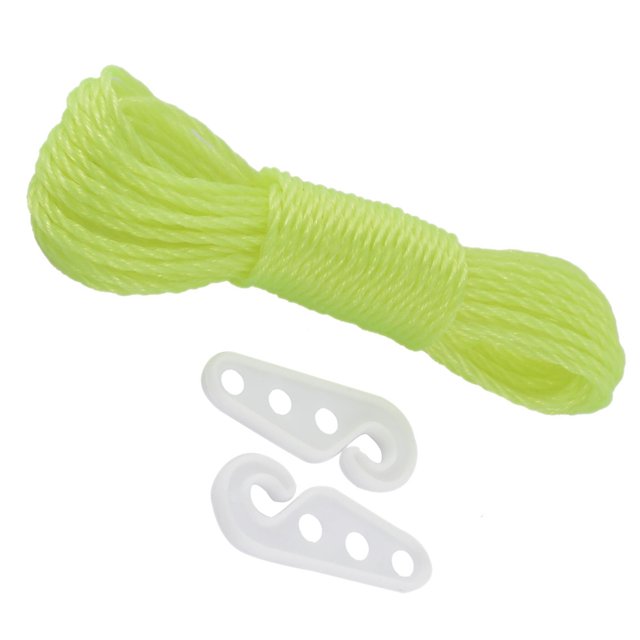 Uxcell Laundry Outdoor Nylon Clothes Rope Line Clothesline Yellow 10m