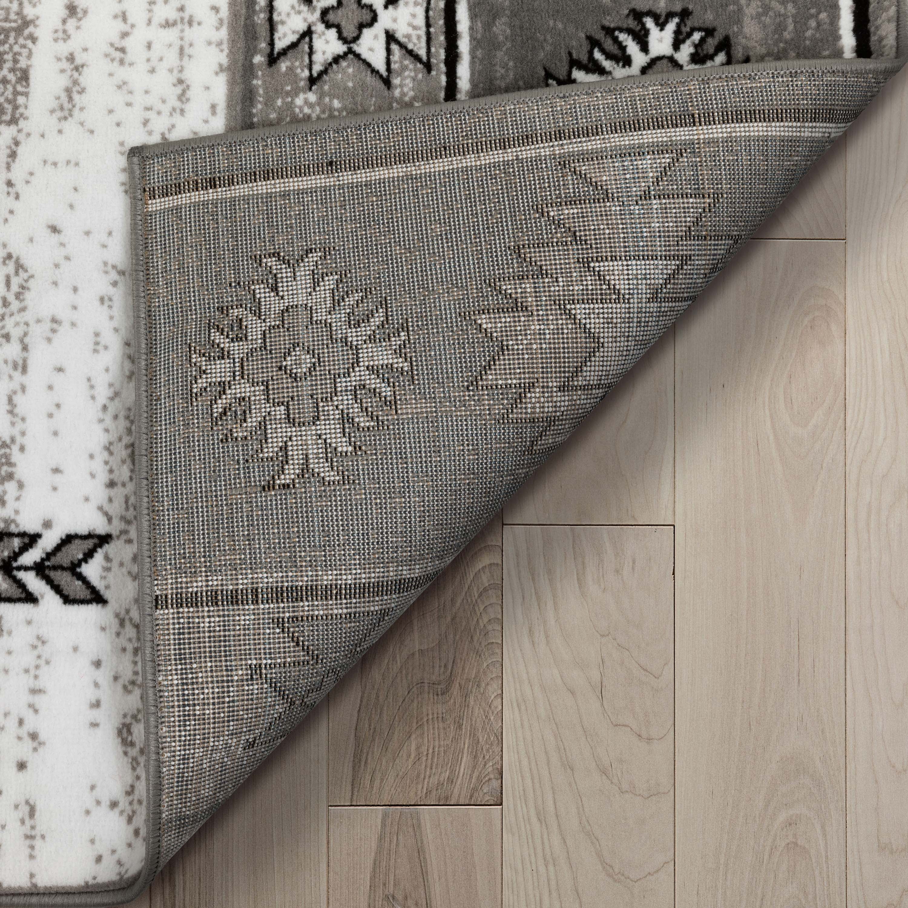 Well Woven Dulcet Rodrigo Moroccan Medallion Grey 2'3" x 7'3" Runner Rug