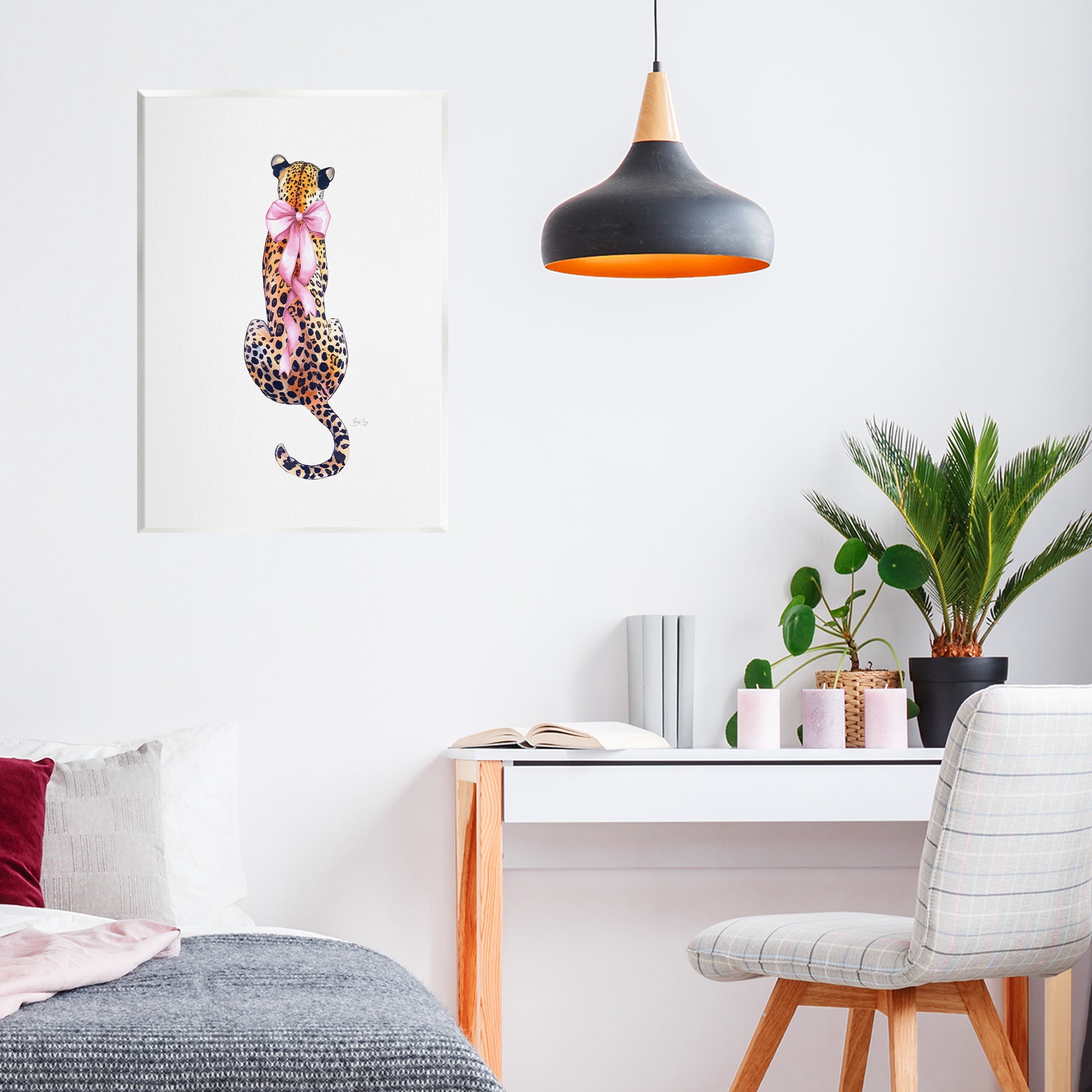 Stupell Industries Poised In Pink Cheetah Wall Plaque Art, design by Shelly Craig