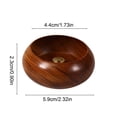 thumbnail image 3 of YOHAVEN Wooden Incense Stick Tray, Four-Hole Ash Holder, 5.9 × 2.3 Cm Compact Design For Stick Incense, Natural Wood Finish For Meditation Space, Yoga Corner, Tea Room, Gift For Calm Atmosphere, 3 of 6