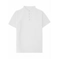thumbnail image 2 of Men's Henley Shirts Short Sleeve Moisture Wicking Quick Dry Casual Waffle Golf Tops Solid Color Summer Tshirts (S, White), 2 of 7