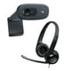 thumbnail image 1 of Auriculares Logitech USB H390 con micrófono con cancelación de ruido y cámara web C270, 1 of 7