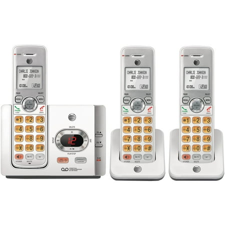 AT&T DECT 6.0 3-Handset Expandable Cordless Phone System with Caller ID & Call Waiting, White, EL52315