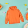 thumbnail image 2 of Mercatoo Toddler Boys Solid Color Hooded Winter Cotton Warm Long Sleeve Pullover Sweatshirts Kids Girls Spring Hooded, 2 of 5