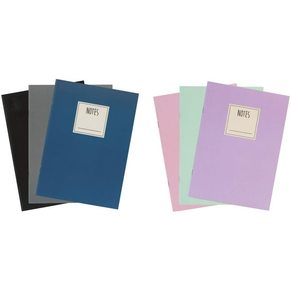 Merangue Cahiers lignés par sujet, 15 feuilles/cahier, 3 cahiers/paquet, Paquet de 10